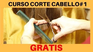 Como Cortar el Cabello Recto Desfilado y en U “CURSO CORTE CABELLO 1” [upl. by Durward]