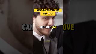 Jack Harlow is in LOVE 😳😂 jackharlow interview rap [upl. by Aneeras668]