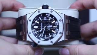 Audemars Piguet Prestige Sports Collection Royal Oak Offshore Diver Watch 15703 [upl. by Kcirdnek959]