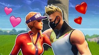 CONSEGUÍ NOVIA en FORTNITE 😍💘 me dicen que SÍ 😂😂😂 [upl. by Anaes]