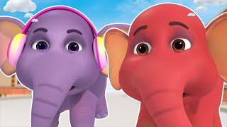 Ek Mota Hathi  एक मोटा हाथी  Hindi Nursery Rhymes Collection [upl. by Lehcin664]