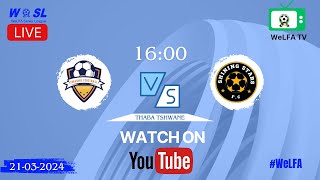 WSL live  Zwashu Football Academy vs Shining Stars FC [upl. by Sokem]