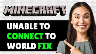 How To Fix Unable To Connect To World In Minecraft Ps4 Ps5 amp Xbox Step By Step Guide [upl. by Annaynek]