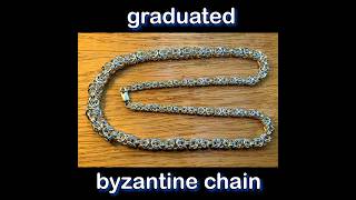 making a silver graduated byzantine chain necklace [upl. by Eldorado]