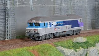 Roco 7300027  7310027 Locomotive diesel CC 72130 SNCF En Voyage [upl. by Atinhoj399]