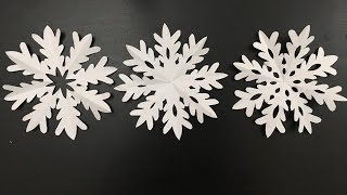 Paper Snowflake Tutorial DIY Paper Cutting Art DIY Paper Crafts For School  Kids Craft Ideas [upl. by Gleich]