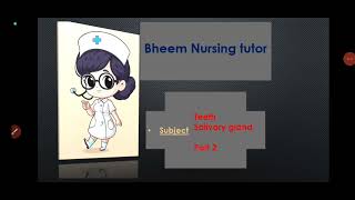 part2 topics teeth salivary glandsdigestive system short not in hindi for nursing paramedic [upl. by Nerrawed500]