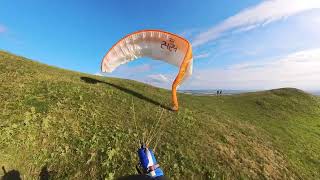 Raná  NW 372024 Start and hill soaring 1821 Enzo 3 Paragliding Soaring Czech Rep Česko [upl. by Roz]