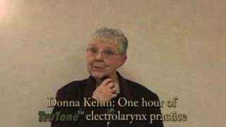 New TruTone™ Electrolarynx User Donna 22 years after laryngectomy operation [upl. by Jerri833]