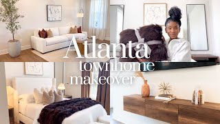 HUGE 48hr Townhome Makeover in ATL  Decorate with me  Living room bedroom  Unboxings  more [upl. by Brendon]