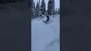 Rome Ravine in POW whistler snowboarding [upl. by Ariamo]