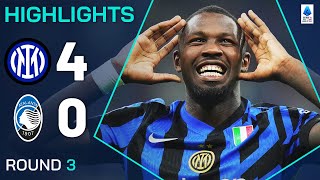 INTERATALANTA 40  HIGHLIGHTS  Thuram nets brace in San Siro goalfest  Serie A 202425 [upl. by Cleodal222]