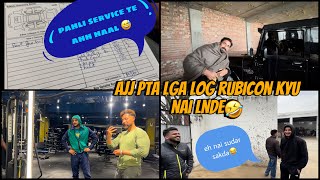 Gaddi kyu nai lnde log eh vli  phli service hi anni mhg😅 laddi honi nai tlde  Dhillonpreet Vlogs [upl. by Cavit]