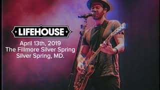 Lifehouse  Live at The Fillmore Silver Spring FULL CONCERT [upl. by Tor]