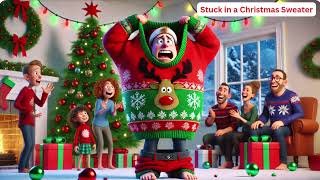 I Got Stuck in a Christmas Sweater  Funny Holiday Song for Kids 🎄🧶😂 [upl. by Doowrehs268]