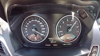 M135i F20 STAGE 2 TOP SPEED 300 KMH AUTOBAHN [upl. by Elleirol]