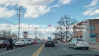 Road Trip in MD USA 🇺🇸  Drive from Towson Maryland to Cockeysville Maryland｜MD45 [upl. by Thorman933]