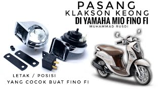 posisi klakson keong fino Pasang klakson keong di yamaha mio fino fi [upl. by Notyalk513]