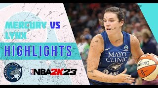 HeartStopping Game Phoenix Mercury vs Minnesota Lynx Highlights [upl. by Donella]