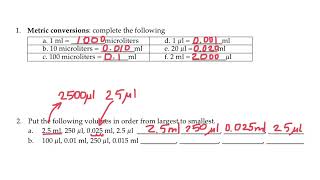 Converting between microliters μL and milliliters mL [upl. by Liahus]