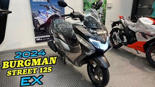 2024 Suzuki Burgman Street 125 EX Full Review Video  Burgman Street 125 EX With Extra FEATURES 😍 [upl. by Rusel]