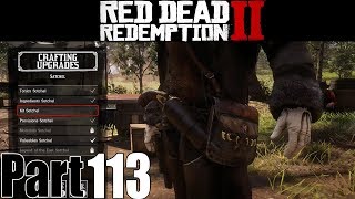 Red Dead Redemption 2 Part 113  How To Craft Kit Satchel PS4 Pro [upl. by Nikolos]