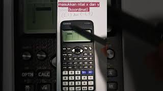 Menentukan kecerunan dan pintasan y bagi 2 titik guna kalkulator fx570ex classwiz [upl. by Hama423]