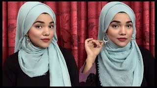 Hijab style with earrings How i do my hijab with earrings Mutahhara♥️ [upl. by Gael702]