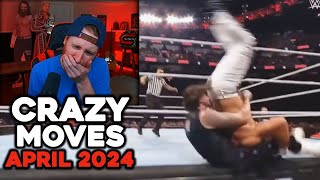 WWE Craziest Moves April 2024 [upl. by Mano]