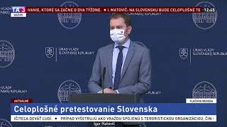 Celoplošné testovanie na Slovensku [upl. by Lauraine739]