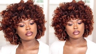 DIY The Perfect FallAutumn Curly Fro Ft Unice [upl. by Nalyad]