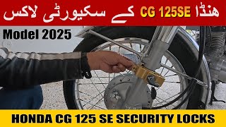 Security Locks for My Honda CG 125 SE Model 2025 [upl. by Seuguh]