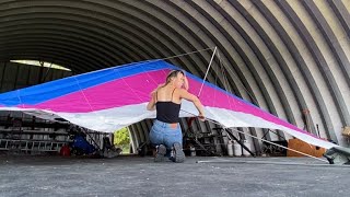 How to set up Wills Wing Alpha 180 Hang Glider [upl. by Macmahon408]