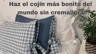 DIY Haz el cojin almohada sin cremallera más bonito y fácil del mundo [upl. by Rebba]