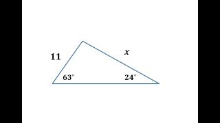 Use the Law of Sines to Determine a Side Length AAS [upl. by Wilber]