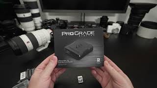 ProGrade CFexpress Type A 160GB Memory Card and Reader Unboxing [upl. by Jessey]