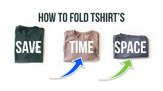 How To Fold T Shirt In 2 Seconds  Quick T Shirt Folding Method Revealed [upl. by Vitia44]