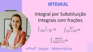 Aula 6  Integração por substituição de uma fração [upl. by Sabah]