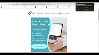 Add Email Extractor in Chrome Browser [upl. by Atsirhcal]