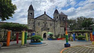 Tigbauan Plaza amp the old historic heritage St John de Sahagun Church in Tigbauan Iloilo Panay [upl. by Helena]