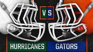 Miami Hurricanes vs Florida Gators football game prediction 2024 [upl. by Odinevneib]