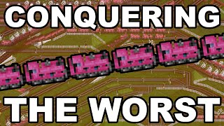 CONQUERING the WORST train in OpenTTD [upl. by Shippee59]