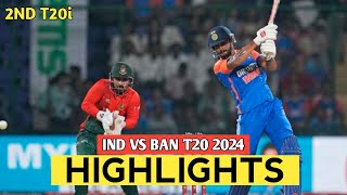 India vs Bangladesh 2nd T20 Full Match Highlights  IND v BAN 2nd T20 Full Highlights 2024 [upl. by Jacklin546]