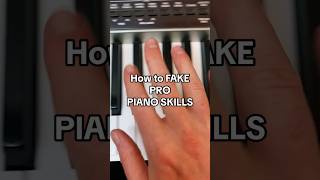 How 2 FAKE PRO PIANO SKILLS 🤯 piano easypiano [upl. by Madalena561]