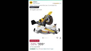 38  off DEWALT Sliding Compound Miter Saw 12Inch DWS779 [upl. by Mastat110]