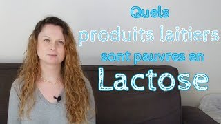 Quels produits laitiers sont pauvres en Lactose [upl. by Ahseenal]