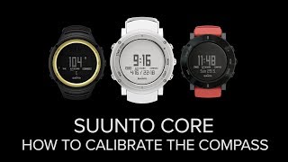 Suunto Core  How to calibrate the compass [upl. by Allekram]