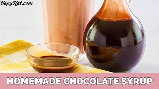 How to Make Homemade Chocolate Syrup  Learn to Cook [upl. by Badger]