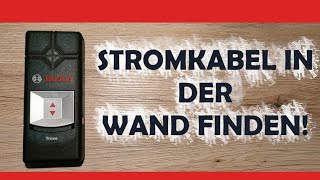 Kabel in Wand finden Mit einem Leitungsfinder Ortungsgerät bzw Stromfinder [upl. by Epperson]