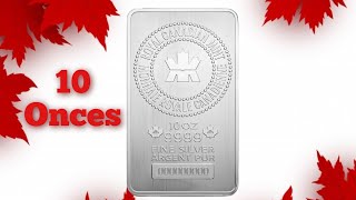 10 Onces monnaie royale canadienne lingot dargent [upl. by Adar555]